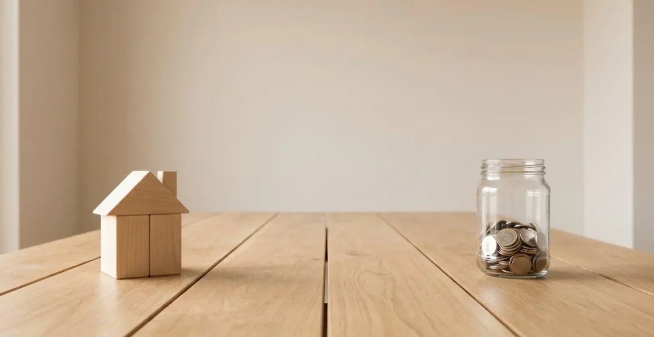 Représentation visuelle de la stratégie d'épargne entre achat immobilier et préparation retraite