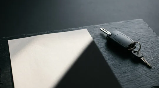 Concept symbolisant l'exclusion de garantie d'assurance après un test de dépistage routier